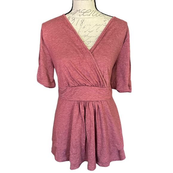 Bloomchic Dusty Rose Pink Baby Doll Shirt Size 14/16 NWOT - Picture 1 of 4